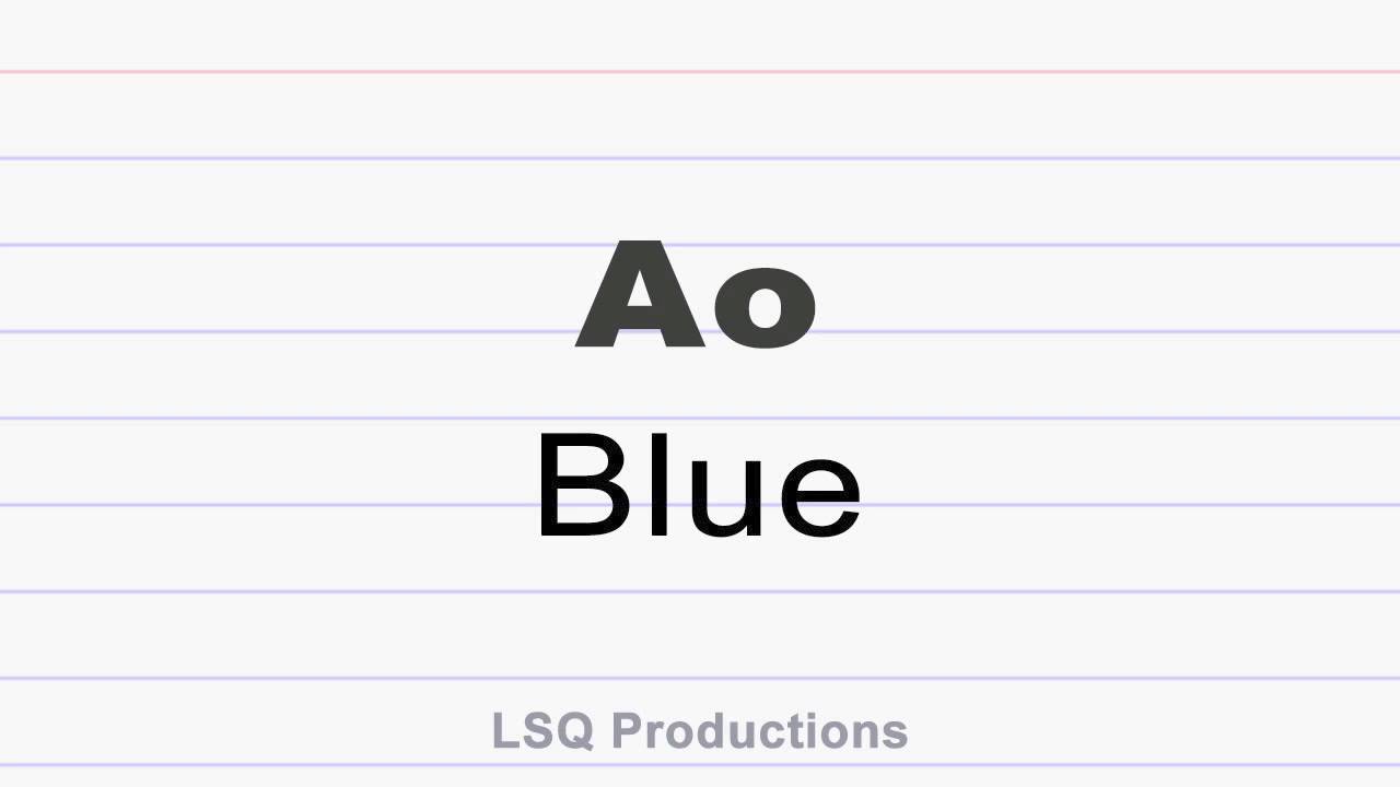 How To Say Blue In Japanese