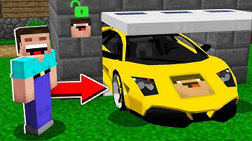ONLY NOOB CAN USE THIS SUPER CAR! in Minecraft Noob vs Pro