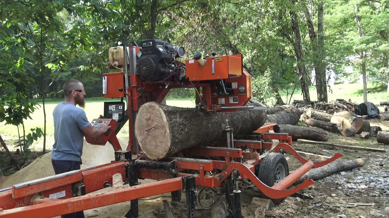 Portable Sawmill Job, ster County, West Virginia (WoodMizer LT 35