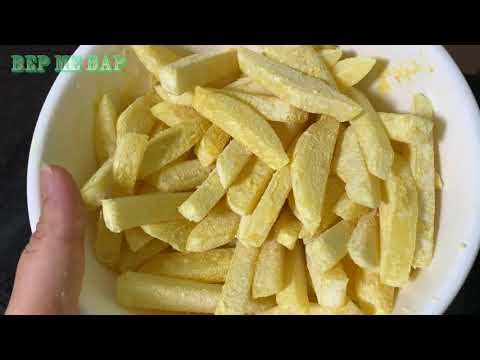 Video Bí quyết làm khoai tây chiên giòn và để được lâu không... - youtube