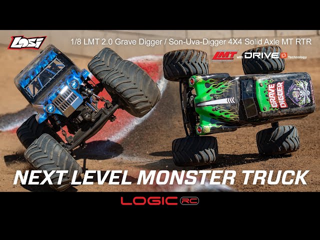 Losi 1/8 LMT 2.0 Grave Digger / Son-Uva-Digger 4X4 Solid Axle
