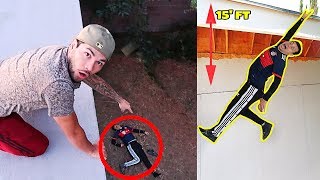 FALLING OFF THE ROOF * PRANK *