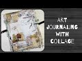 Art journaling with collage - process video