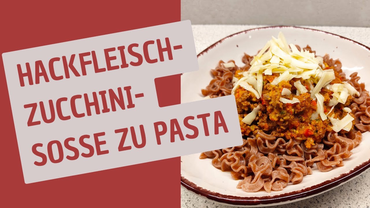 Histaminarme Hackfleisch-Zucchini-Soße zu Pasta
