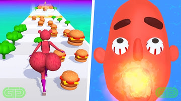 Sandwich Runner vs Twerk Race 3D All Levels New Update 🍎🍓🍑🍔🍗🍣