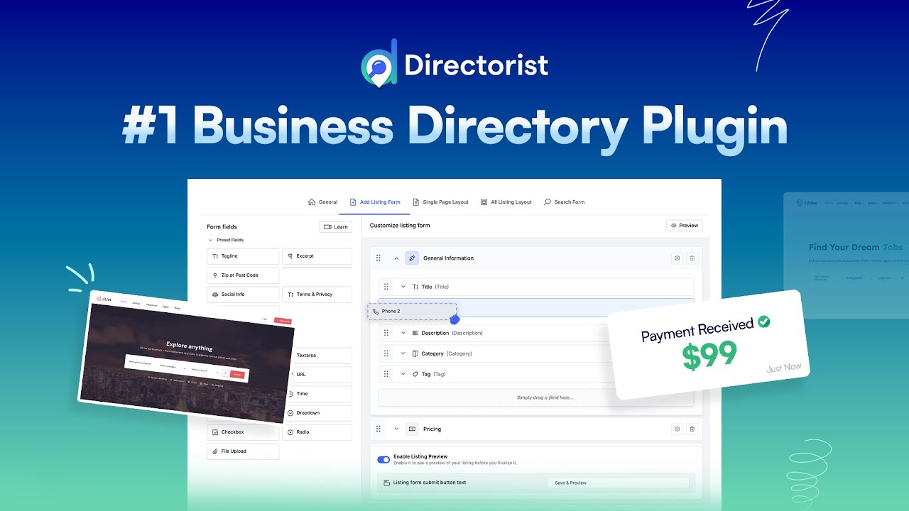 10 Best WordPress Business Directory Plugins in 2026 6 Directorist: AI-Powered Business Directory, Listings & Classified Ads – WordPress plugin | WordPress.org