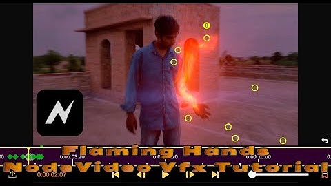 Vlammende handen Nodevideo Vfx-zelfstudie