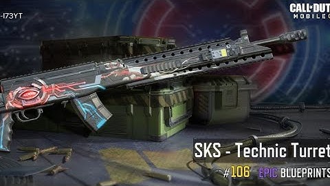 I got the SKS - Technic Turret skin from Cyber Attack event / Call Of Duty: Mobile