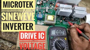 microtek sineweve inverter driver ic dc voltage step by step