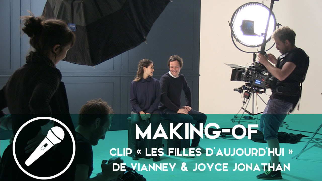 Vianney et Joyce Jonathan - Sur le tournage de leur clip « Les filles d’aujourd’hui »