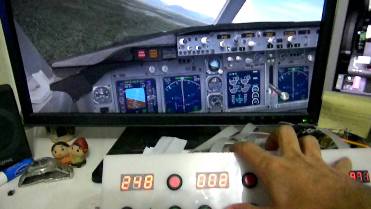 FSX Autopilot panel for Boeing 737: first flight! - YouTube