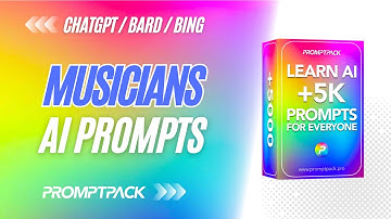 AI Prompts for Musicians by PromptPack | #AI #ChatGPT #Bard #Bing