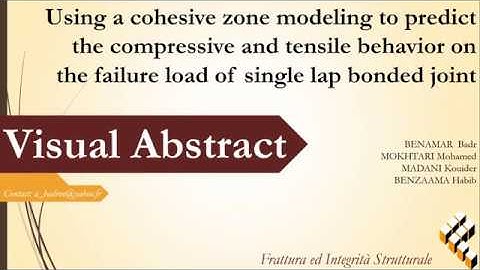 Using a cohesive zone modeling to predict the compressive and tensile behavior on the failure load o