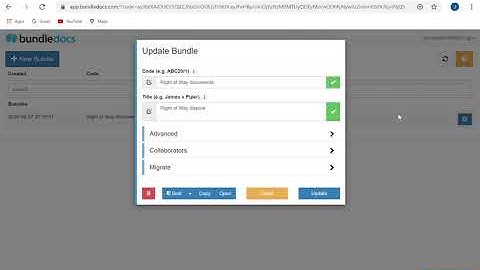 Bundledocs   Create a Bundle with Correct Settings