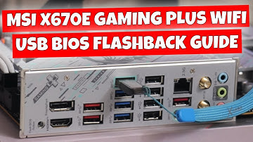 How To Use MSI USB BIOS Flash Back X670E Gaming Plus WIFI