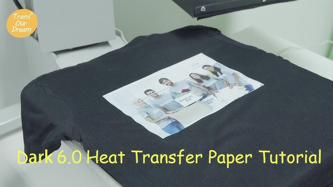 TransOurDream Laser No-Cut Dark Heat Transfer Paper for T Shirts