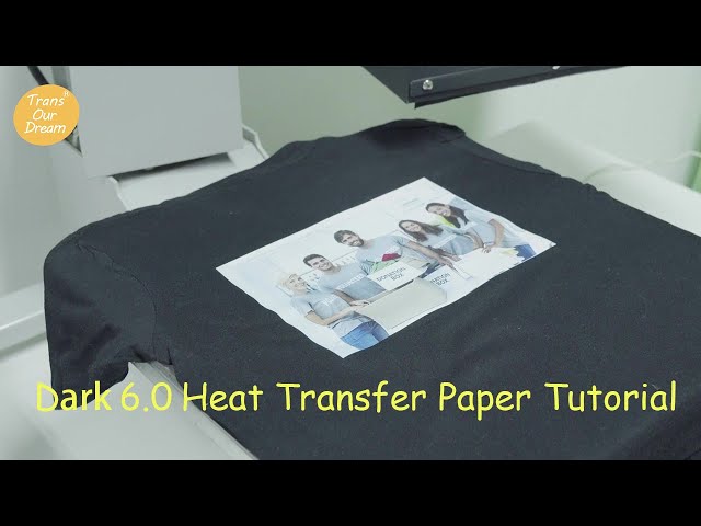 40 Sheets Iron on Heat Transfer Paper for Dark Fabrics Works with Inkjet + Laser + Cricut 8.5x11, White