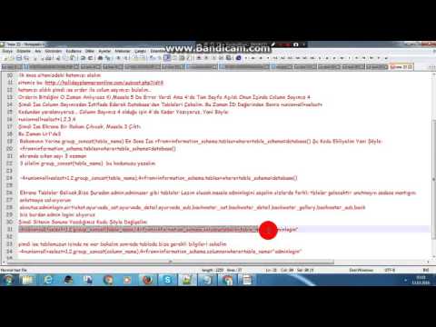SQL Injection Manuel Anlatım