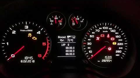 Audi A3 8P TT 8J Needle sweep, lap timer solution by eeprom calc 100% method.