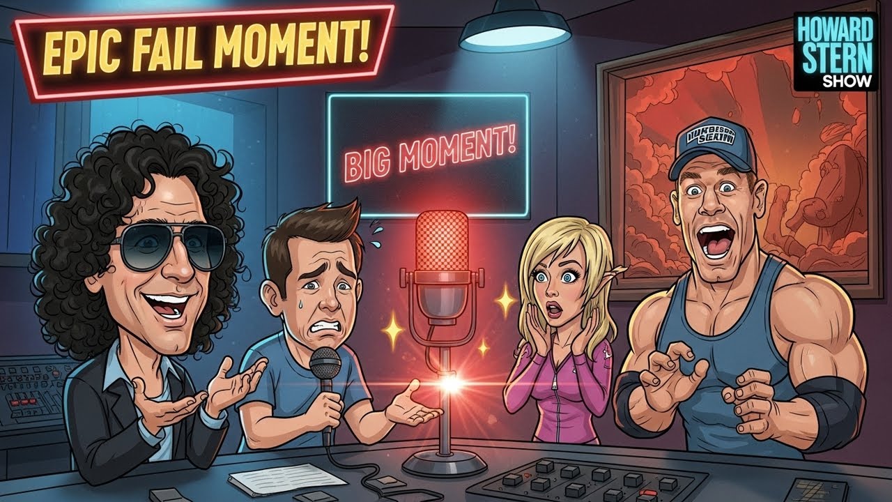 Eric the Actor’s Big WWE Moment Goes Wrong 😬 John Cena & Brooke Hogan React | The Howard Stern Show