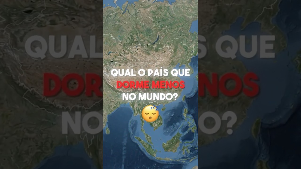 Em qual país as pessoas dormem menos? Assista ao vídeo e descubra.#geografia #geopolitica #mapas