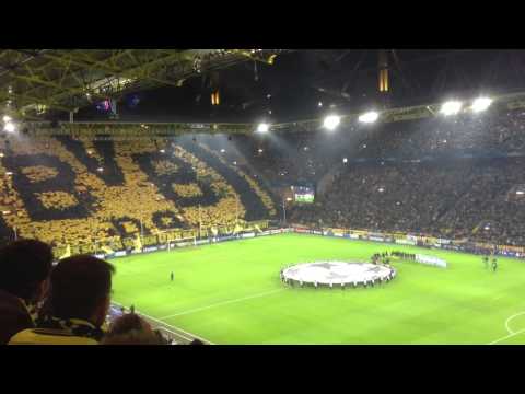 Choreo Borussia Dortmund BVB 09 - Manchester City 04.12.2012