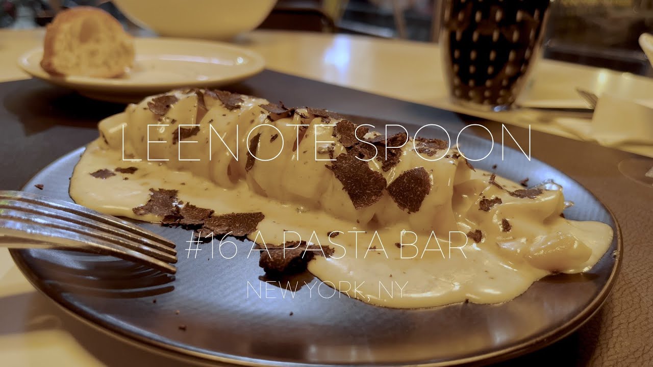 Leenote spoon #16 A Pasta Bar, New York | Italian Pasta Restaurant | iPhone 13 mini | 4K