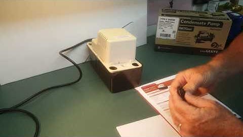 Little Giant Condensate Pump Check Valve Trick