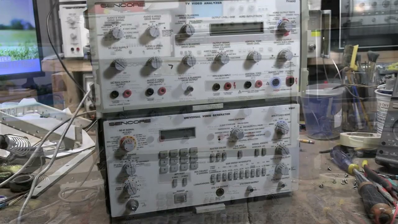 Sencore video test gear checkout