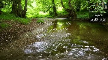 الآية رقم 65 من سورة ص - مكررة 7 مرات (علي بن عبدالرحمن الحذيفي)