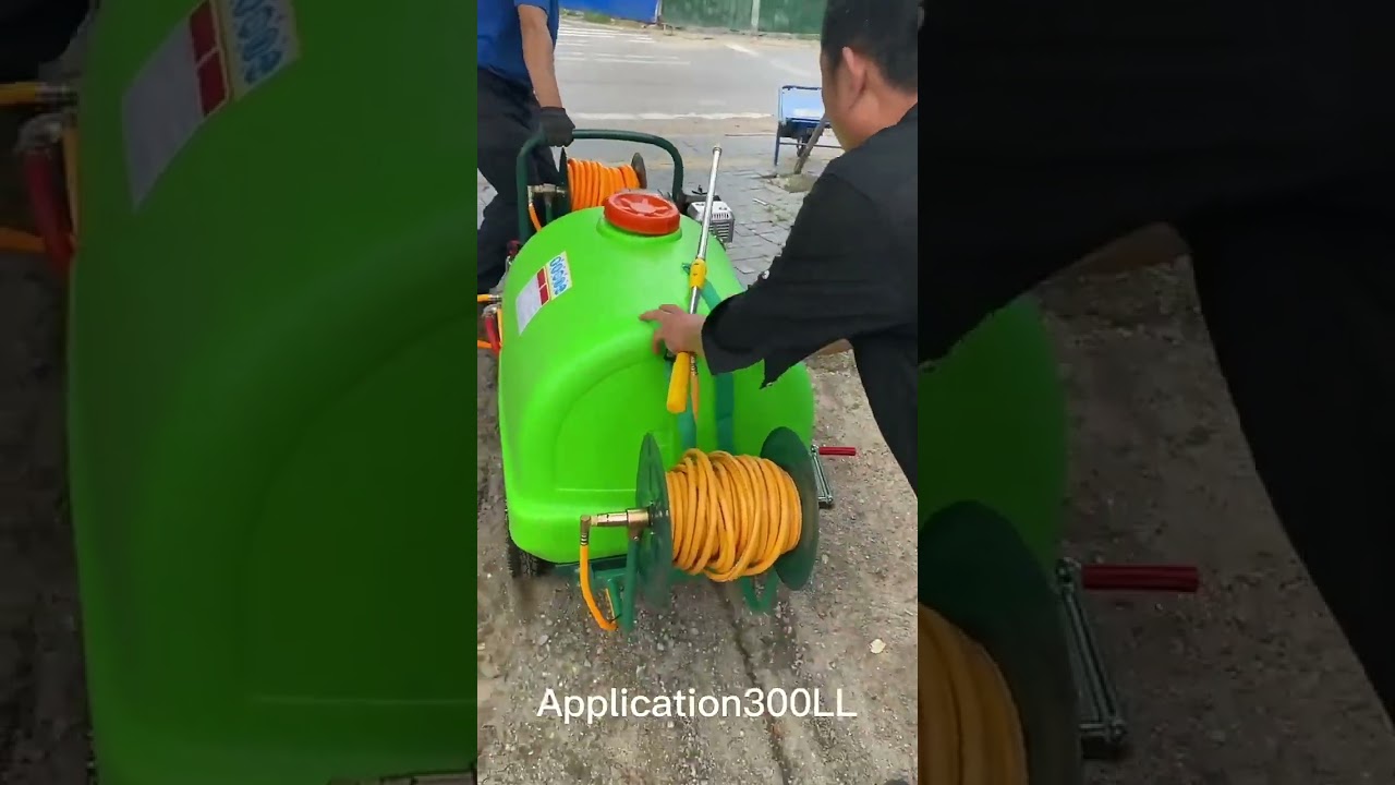 Agriculture Trolley Pump Sprayer Gasoline Powered