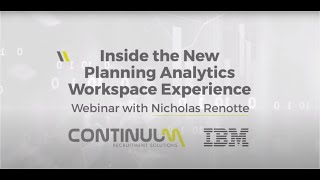 Inside the New Planning Analytics Workspace Experience: Webinar with Nicholas Renotte