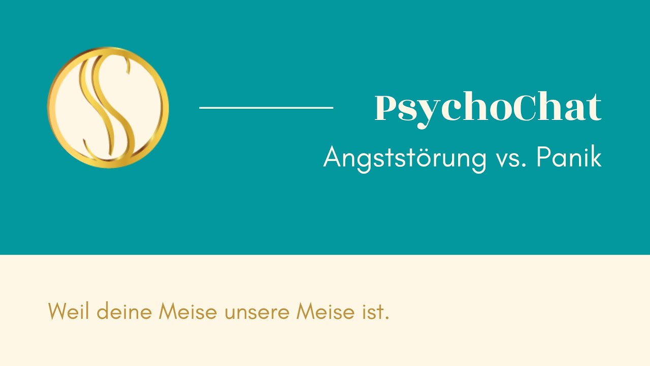 Angststörung und Panik, Was sind die Unterschiede?