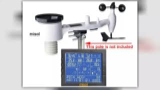 MISOL Wireless weather station connect to WiFi upload data to web wunderground Premium Quality
