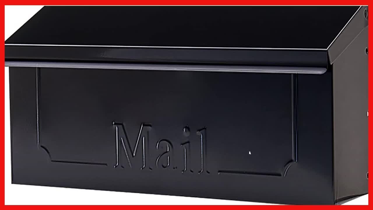Great product -  Gibraltar Mailboxes Townhouse Small Capacity Galvanized Steel Black, Wall-Mount Mai