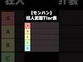 【モンハン】使い手が狂人だと思う武器Tierランク前編#モンハン #なべぞー #解説