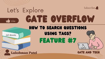 How To search questions using Tags? | GATE Overflow Feature #7