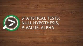 #20 Statistical Tests: Null Hypothesis, p-value, alpha in Excel ...