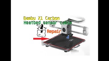 Bambu X1 carbon heatbed sensor cable replacement
