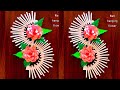 Wall decoration ideas with paper crafts - beautiful paper home decoration paper rose