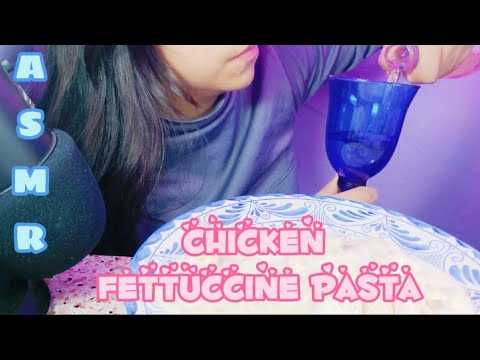 #ASMR.  Chicken Fettuccine Pasta