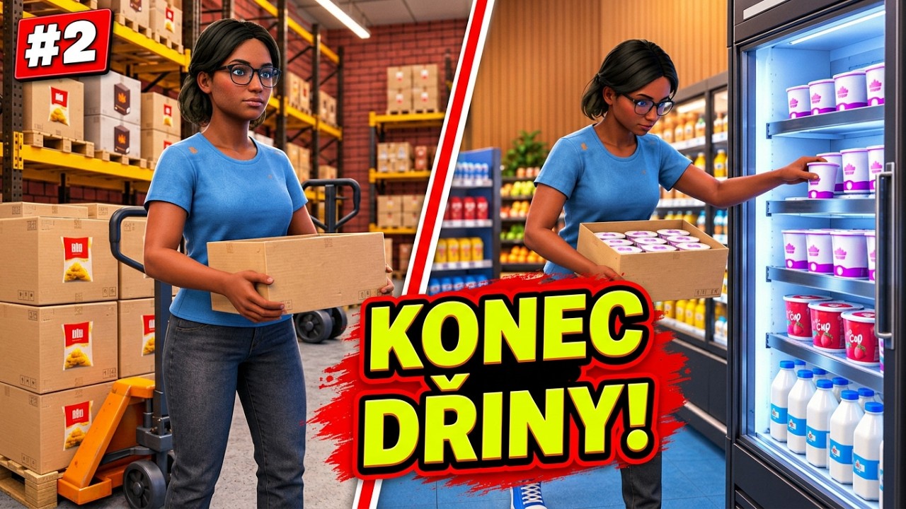 KONEC TAHÁNÍ KRABIC! První skladník nastupuje | Better Mart Simulator