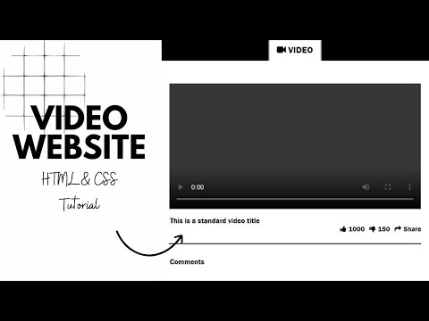 How to make a Video Player Website with HTML and CSS | Tutorial