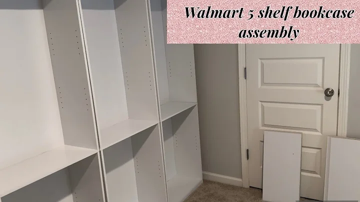 Mainstays 5 shelf bookcase assembly