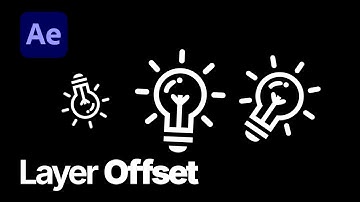 Editing Tip - Offset Layers in After Effects | Show a Layer Seconds After.