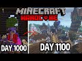 I Survived 1100 Days In Hardcore Minecraft...
