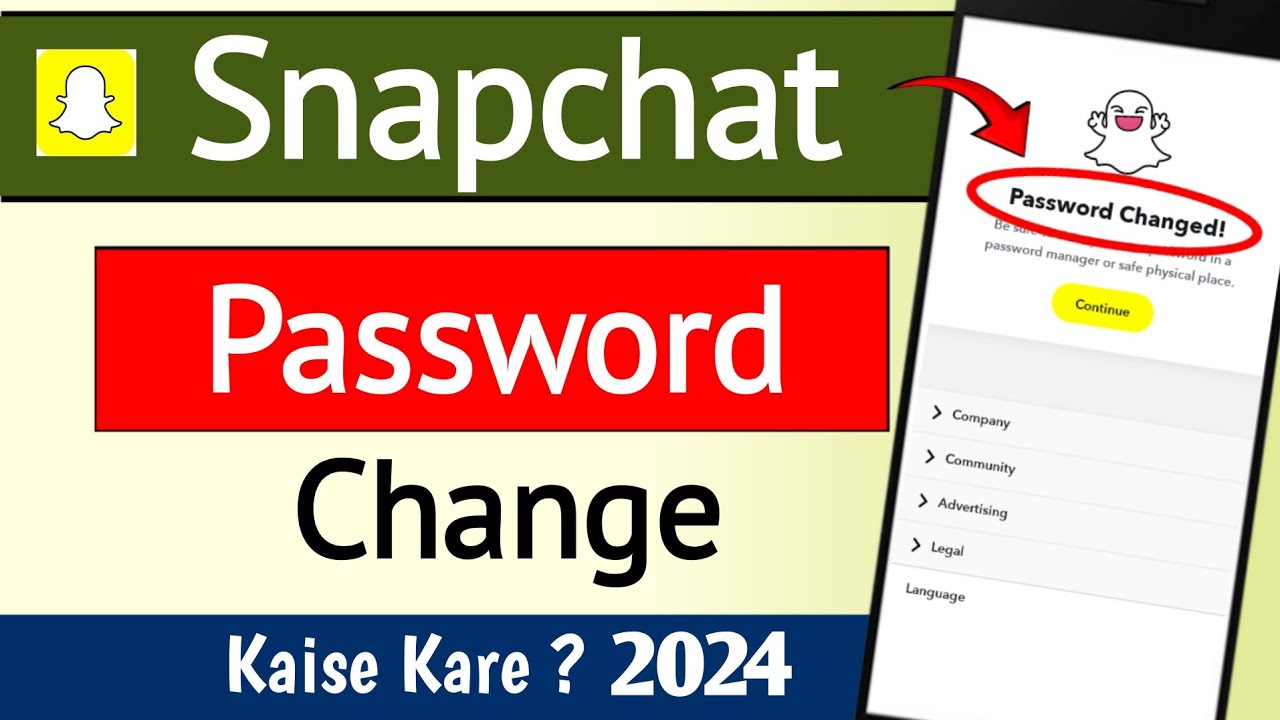 Snapchat ka password change kaise kare | How to change Snapchat ...