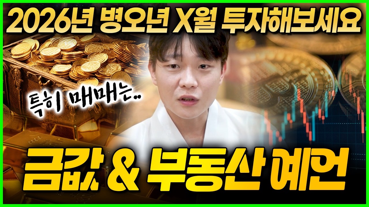 용한무당이 점치는 2026년 금 부동산 전망 예언💰 X월 여기까지 치솟습니다!! 금 투자 이분들에게 추천합니다!! 신점으로 본 금값 전망
