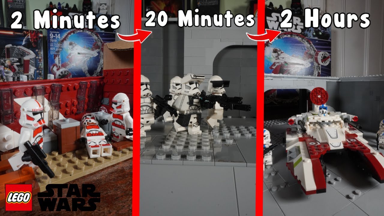 I Built A Lego Clone Base In 2 Minutes, 20 Minutes, And 2 Hours ...