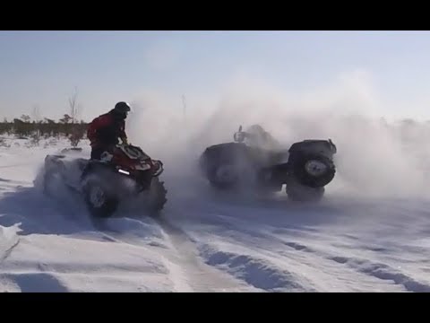 Квадроцикл на льду